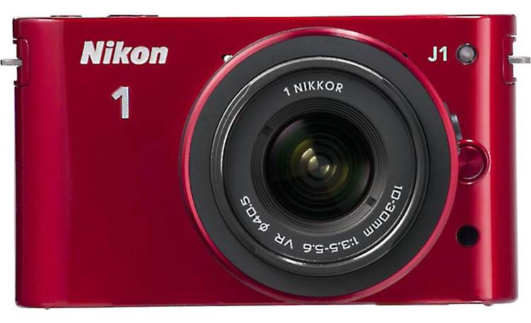 Nikon 1 J1 w/10-30mm VR Lens Front, straight-on