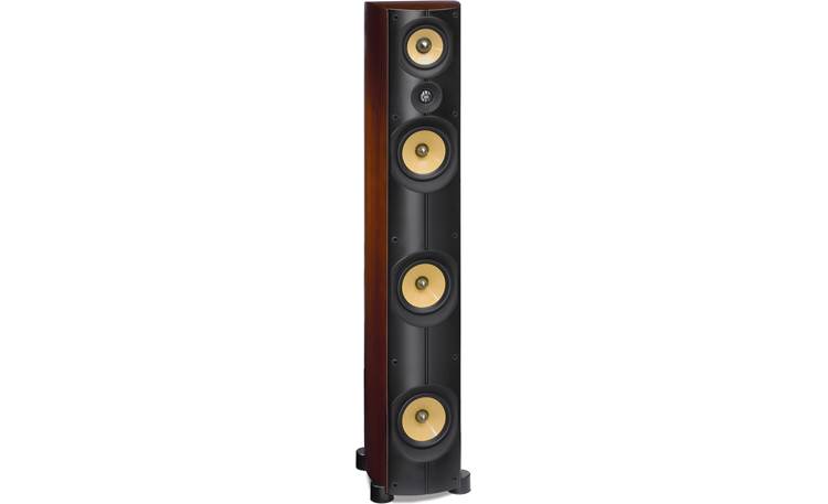 PSB Imagine T2 Tower Shown with grille removed (Walnut)