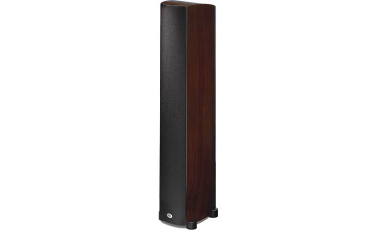 PSB Imagine T2 Tower Pictured with grille attached (Walnut)