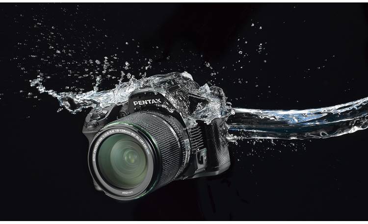 Pentax K-30 with 3X WR Zoom Lens The K-30 is water-resistant (shown with 18-135mm WR lens, not supplied with camera)