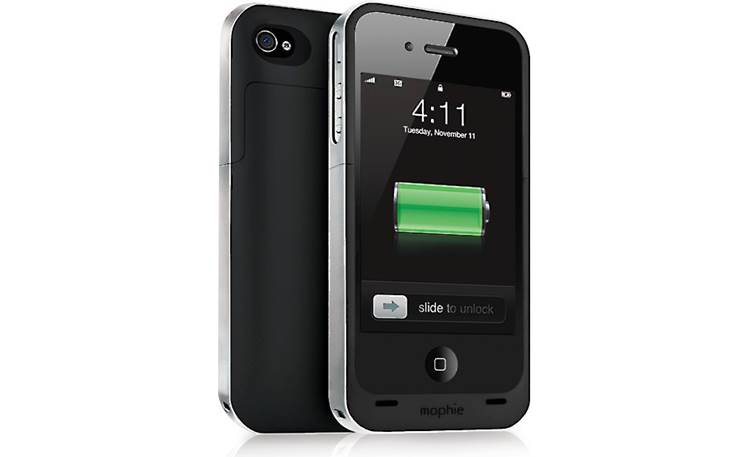 mophie juice pack air Black - back and front view (iPhone not included)