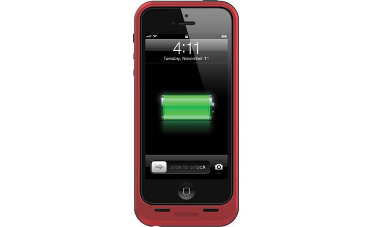 mophie juice pack air Red - front view (iPhone 5 not included)