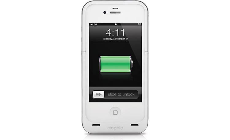 mophie juice pack plus® Grey - front view (iPhone not included)