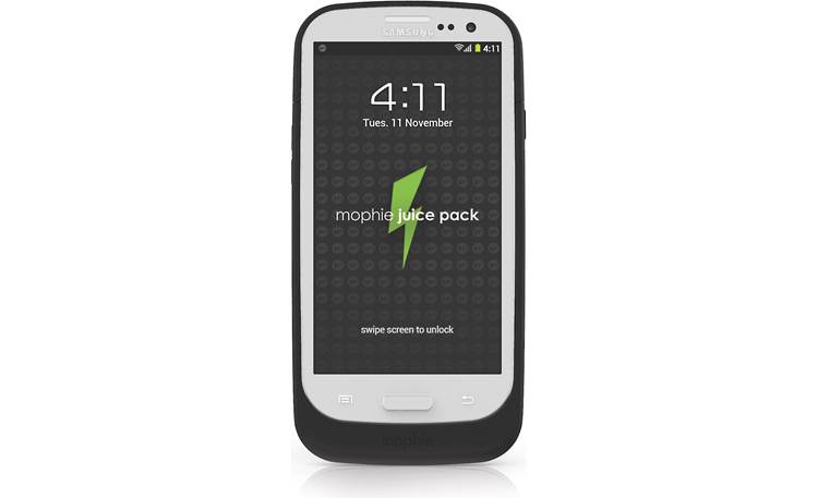 mophie juice pack® Black - front view (Galaxy S III not included)