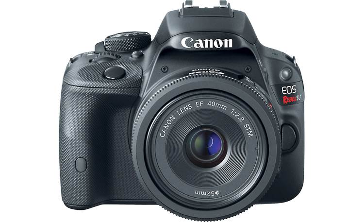 Canon EOS Rebel SL1 Kit Front, straight-on, shown with 40mm STM lens (not included)