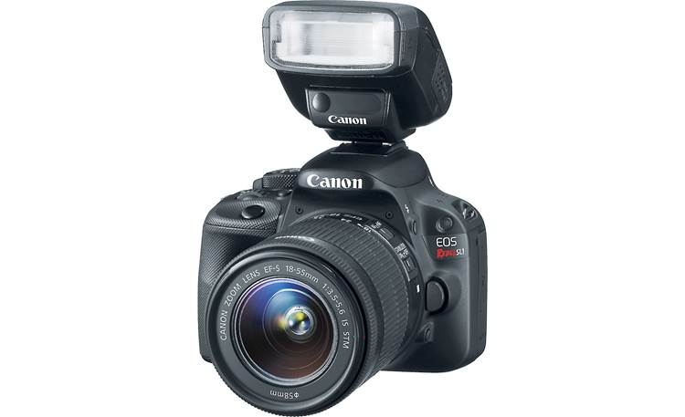Canon EOS Rebel SL1 Kit Shown with external flash unit (not included)
