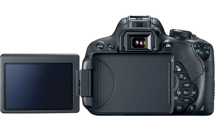 Canon EOS Rebel T5i Kit Back view, with articulating display shown