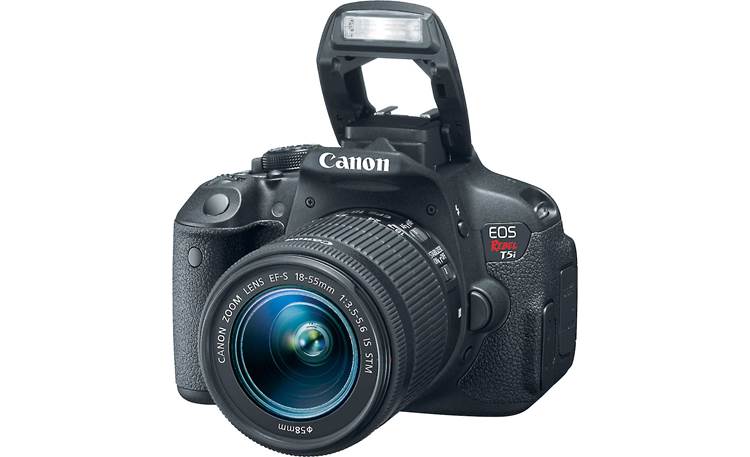 Canon EOS Rebel T5i Kit Shown with on-board flash extended