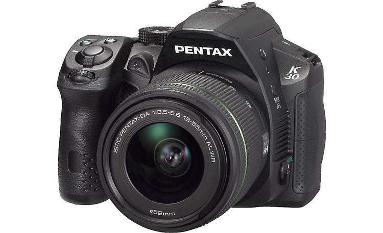 Pentax K-30 with 3X WR Zoom Lens Front (Black)