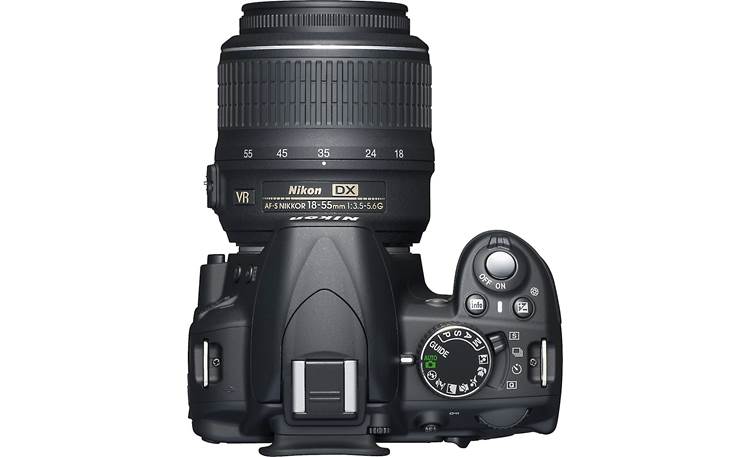 Nikon D3100 Kit with Standard Zoom and Telephoto VR Zoom Lenses Top view