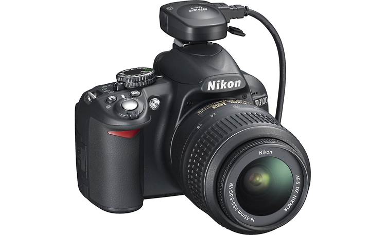 Nikon D3100 Kit with Standard Zoom and Telephoto VR Zoom Lenses Shown with optional GPS receiver (not included)
