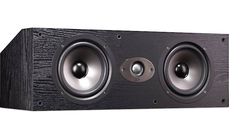Polk Audio TSx250C Pictured without grille (Black)