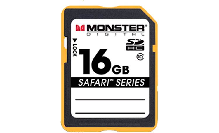 Monster Digital SDHC Memory Card Front (16GB)