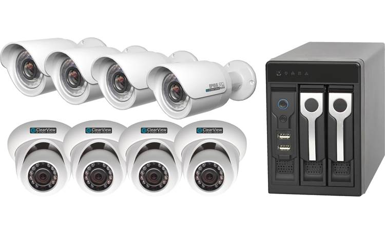 ClearView Phoenix View 8-Channel Kit Recorder with included surveillance cameras