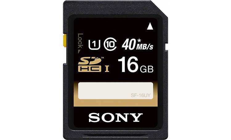 Sony SDHC UHS-1 Memory Card Front (16GB)