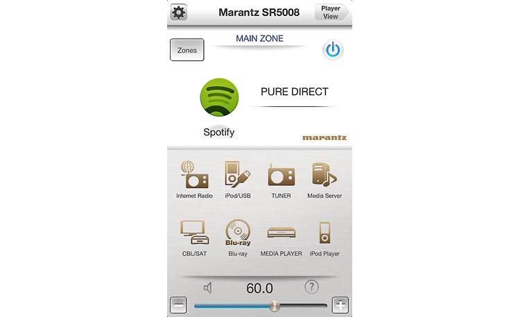 Marantz SR5008 Marantz Remote app for iPhone