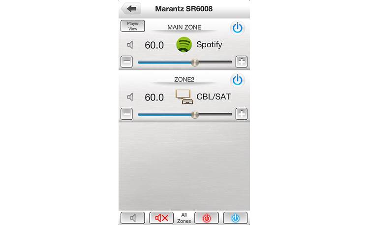 Marantz SR6008 Multi-zone control from your smartphone