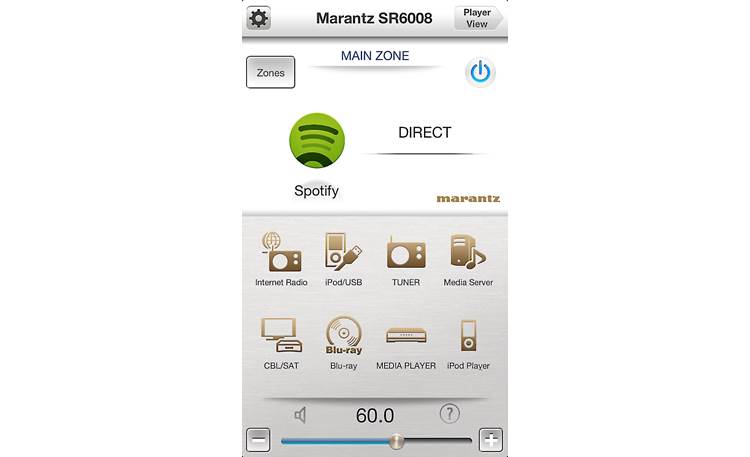 Marantz SR6008 Marantz Remote app for iPhone
