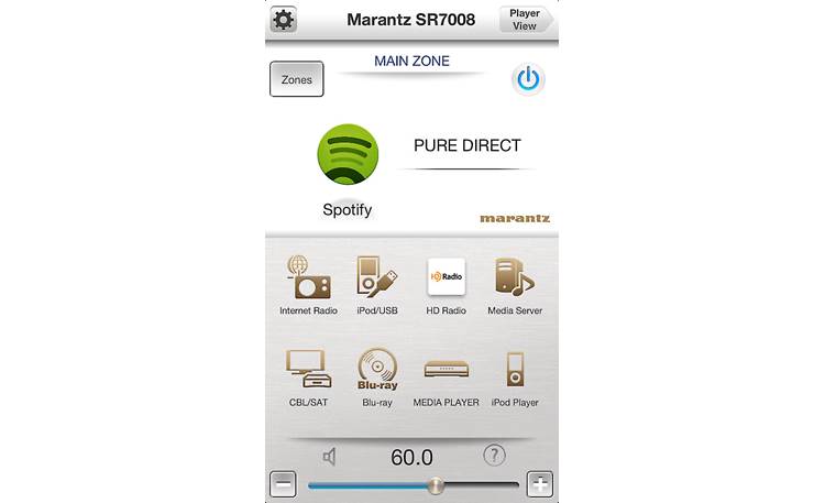 Marantz SR7008 Marantz Remote app for iPhone