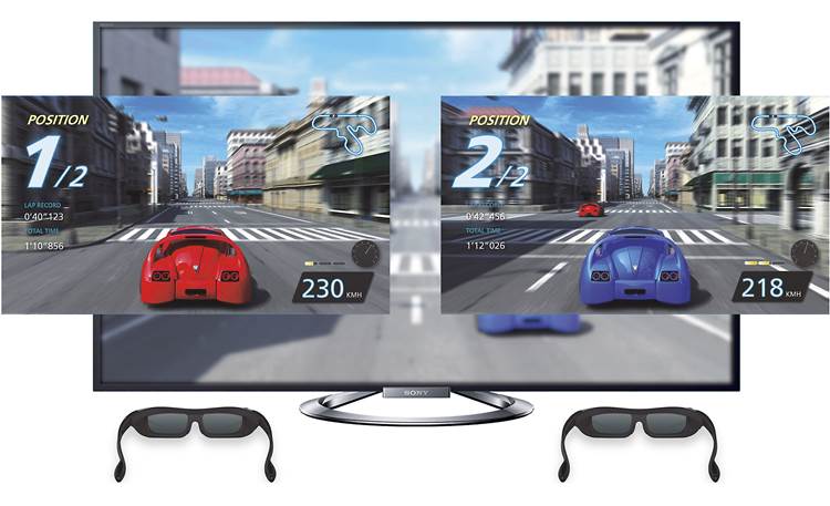 Sony KDL-55W900A Dual-player gaming