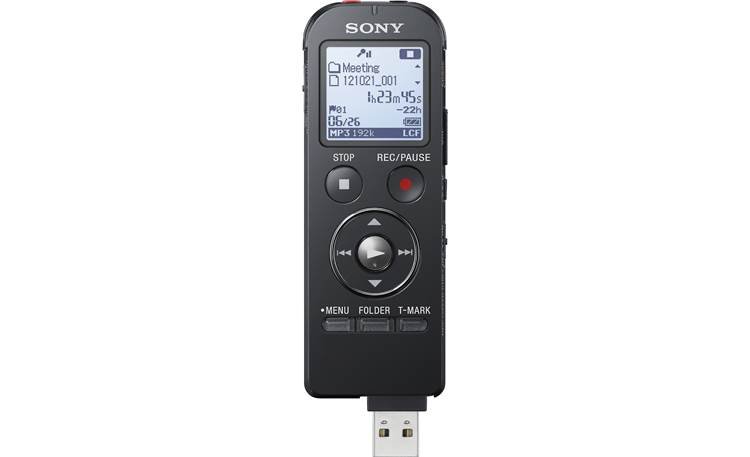 Sony ICD-UX533 Black - with USB plug extended
