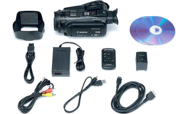 Canon VIXIA HF G30 Shown with included accessories