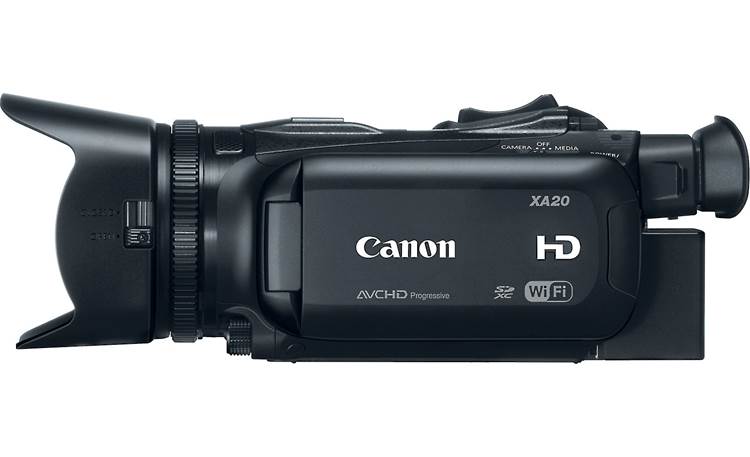 Canon XA20 Left side view, handle removed