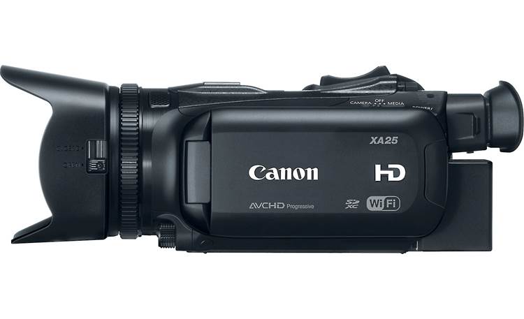 Canon XA25 Left side view, handle removed