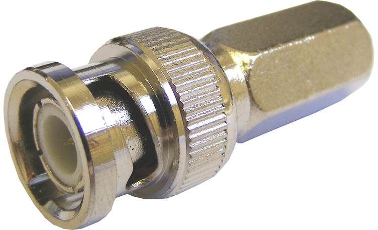 ClearView Twist-on BNC Male Connector Front