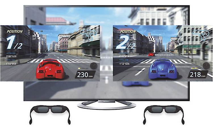 Sony KDL-47W802A Dual-player gaming