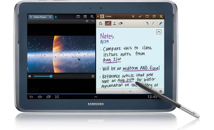 Samsung Galaxy Note® 10.1 (16GB) Deep Gray - multi-screen