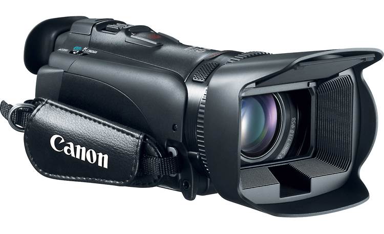 Canon VIXIA HF G20 Front, 3/4 view, from left