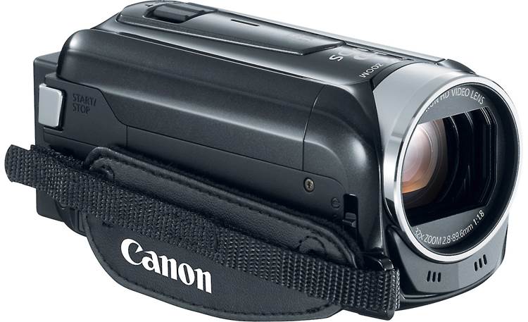 Canon VIXIA HF R40 Front, 3/4 view, from left