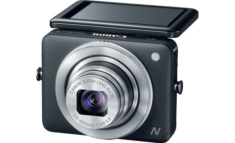 Canon PowerShot N Touchscreen display tilts up to 90 degrees