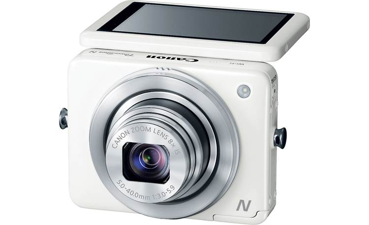 Canon PowerShot N Touchscreen display tilts up to 90 degrees