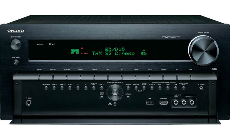 Onkyo TX-NR828 Front view with control panel open
