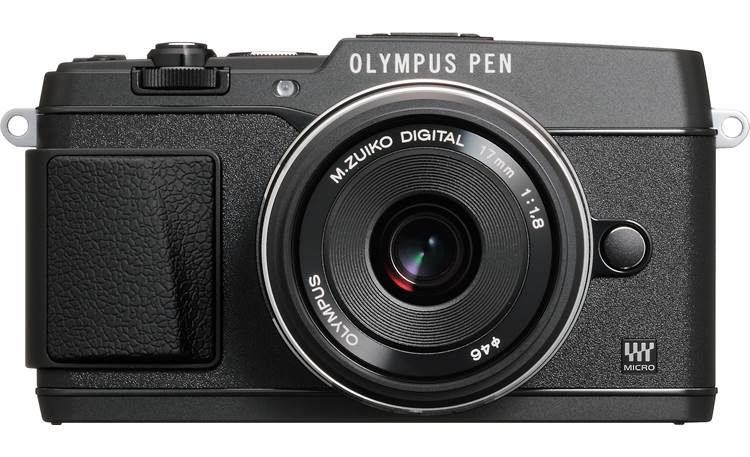 Olympus PEN E-P5 17mm Lens and Viewfinder Bundle Front, straight-on