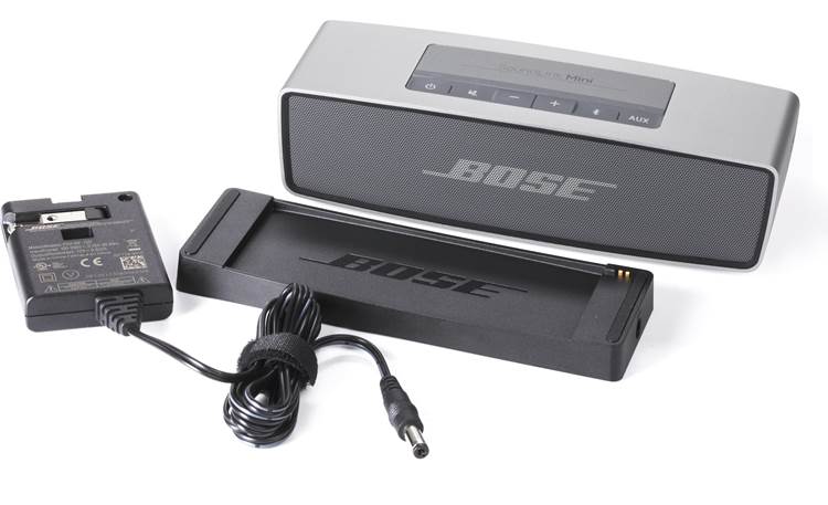 Bose® SoundLink® Mini <em>Bluetooth®</em> speaker Shown with supplied accessories
