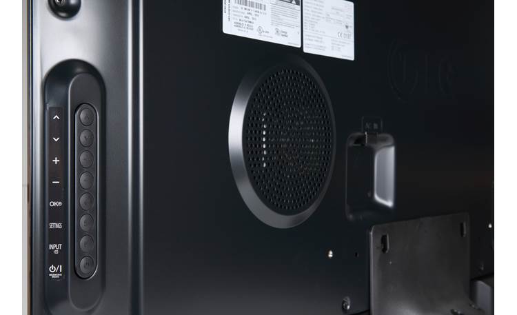 LG 47GA7900 Back - controls, and part of 2.1 speaker system