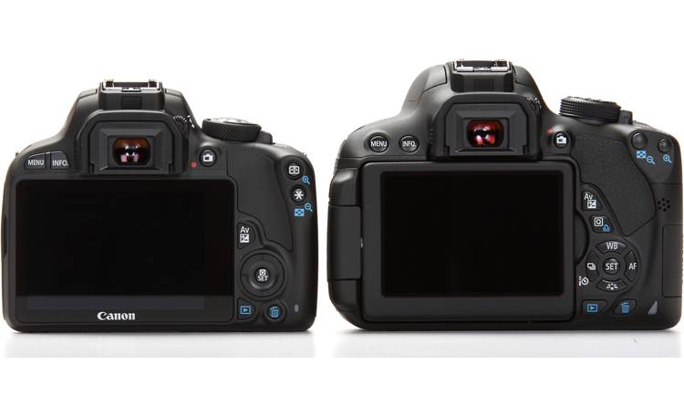 Canon EOS Rebel SL1 Kit Size, compared to the Canon T5i (not included)