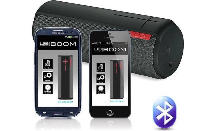 UE BOOM Black - pair with two devices simultanously (smartphones not included)