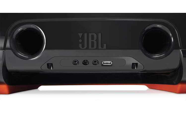 JBL OnBeat Rumble® Input/output and bass port detail