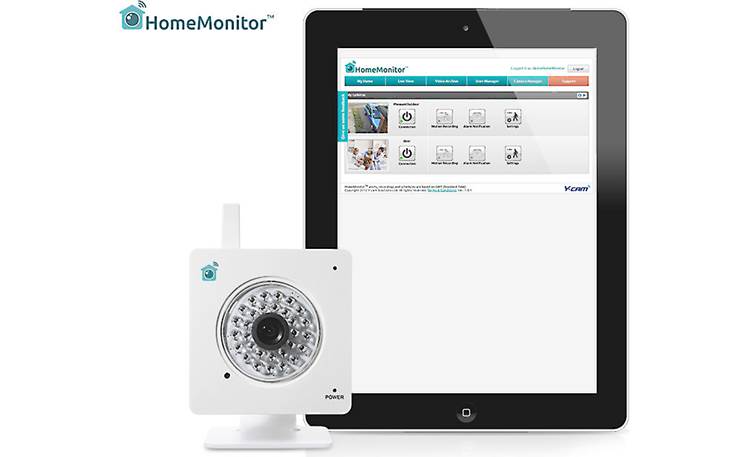 Y-cam Home Monitor Indoor Shown with tablet (not included)