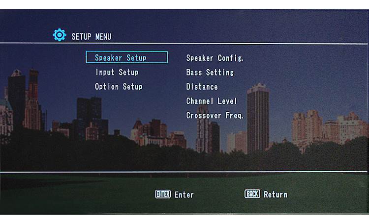 Denon AVR-E200 Denon's graphic user interface (GUI)