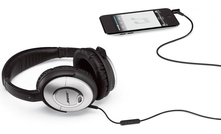 Bose® QuietComfort® 15 Acoustic Noise Cancelling® headphones Connected to an optional iPod touch