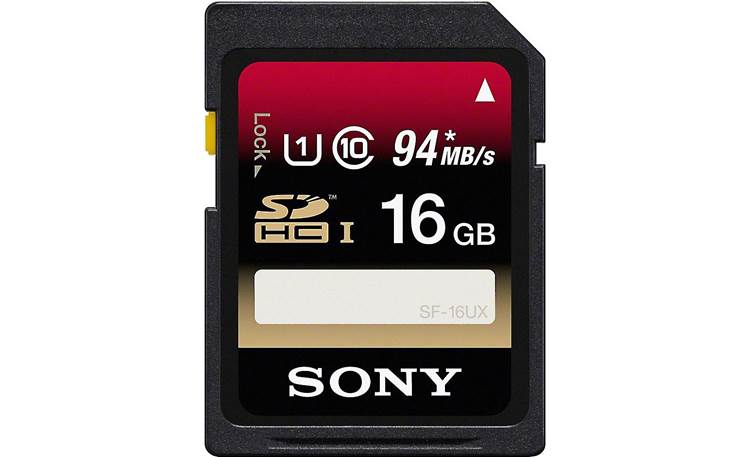 Sony SDHC Memory Card Front (16GB)
