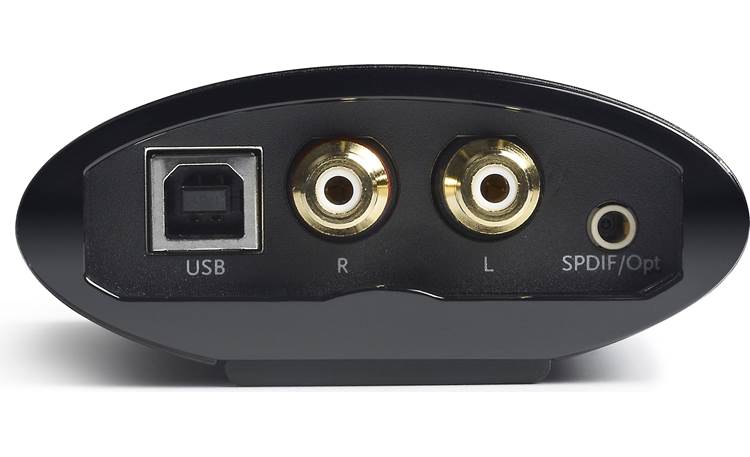 Meridian Direct DAC USB input, RCA audio output, and mini optical/coaxial digital input