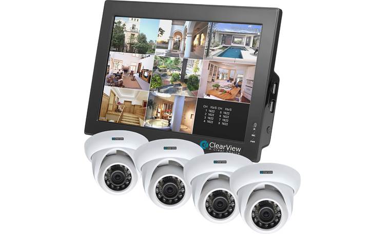 ClearView CBT-08-4D LCD Combo DVR Kit DVR with included surveillance cameras