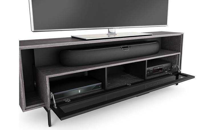 BDI Cavo™ 8167 Graphite - with door open (TV and components not included)