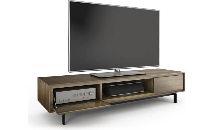 BDI Signal™ 8323 Walnut - with door open (TV and components not included)